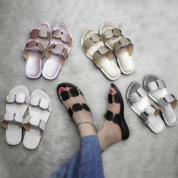 دمپایی طبی نگین دار اکلیلی معین