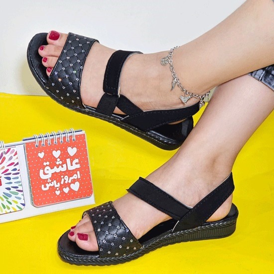 صندل راحتی چرمی نگیندار پوپک
