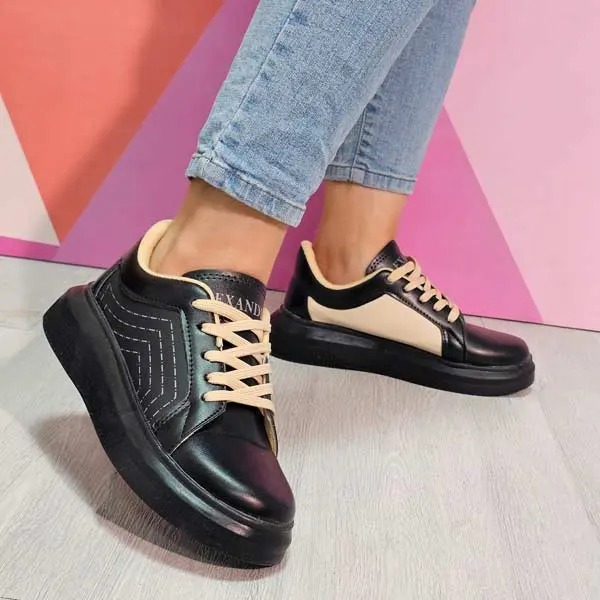 کفش اسپرت بندی چرمی اسپایدر مهروز