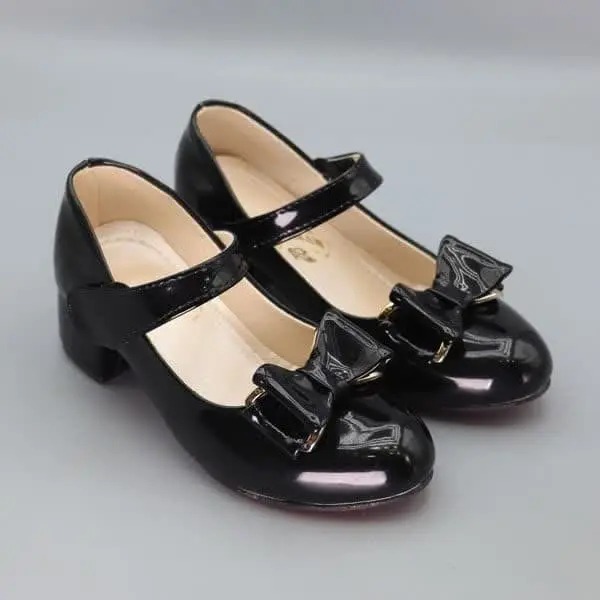 کفش دخترانه پاپیونی چرمی چلیپا مدل 67