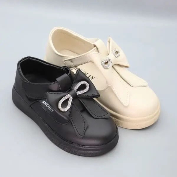 کالج دخترانه چرمی نگین دار پاپیونی شاهین