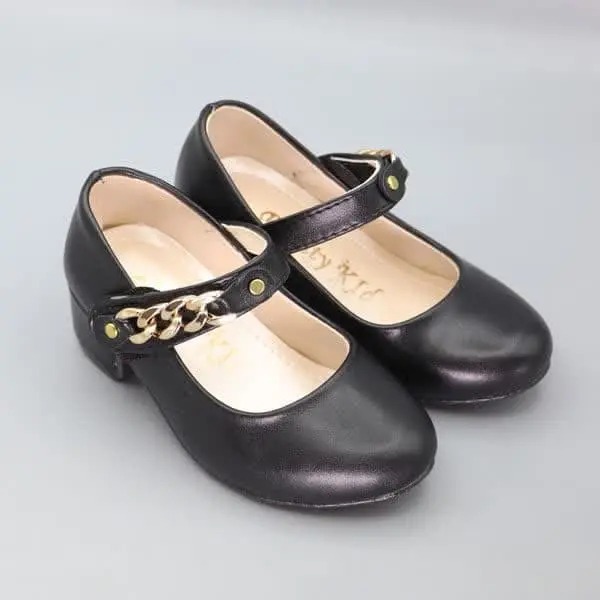 کالج عروسکی دخترانه پاشنه دار چرمی چسبی درگاهی 66