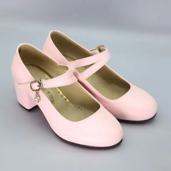 کالج دخترانه پاشنه دار چرمی سگکدار 75 درسا