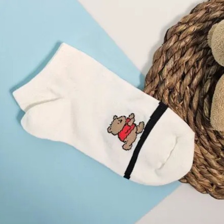 جوراب نیم ساق پنبه ای خرسی 7027 روما