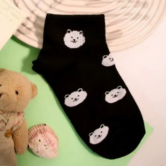 جوراب نیم ساق پنبه ای گرگی 7007 روما