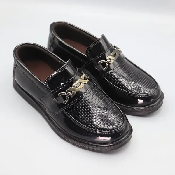 کالج راحتی پسرانه چرمی ورنی شاهین