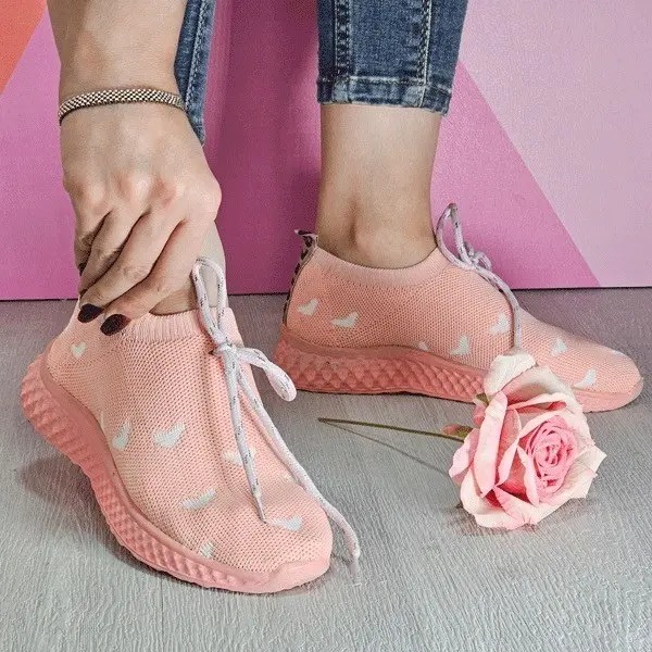 کفش پیاده روی جورابی قلبی شیما