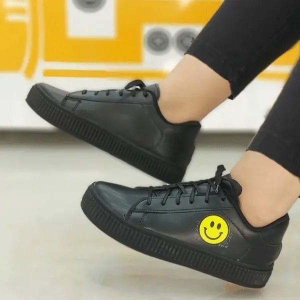 کفش ونس بندی چرمی استیکر مهروز