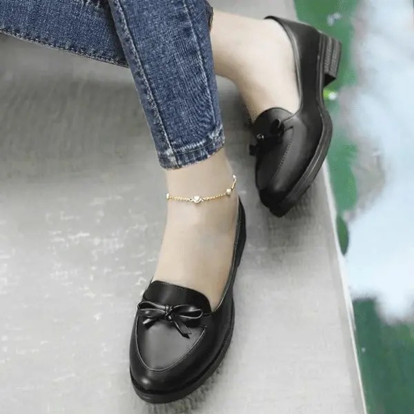 کالج چرمی زنانه پاپیونی سانی درسا