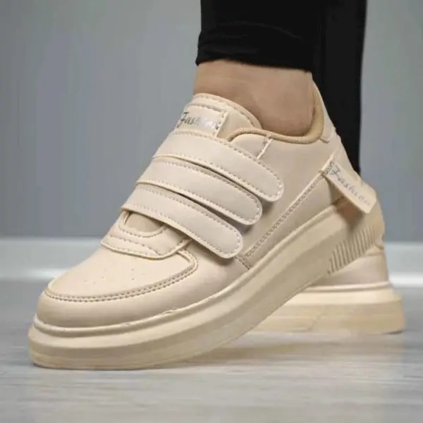 کفش اسپرت لژدار چسبی چرمی المپیک