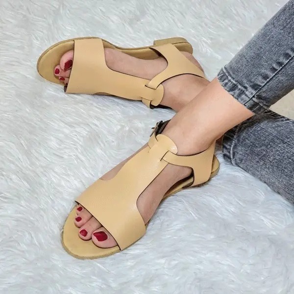 صندل راحتی چرمی سگک دار صفورا سهند