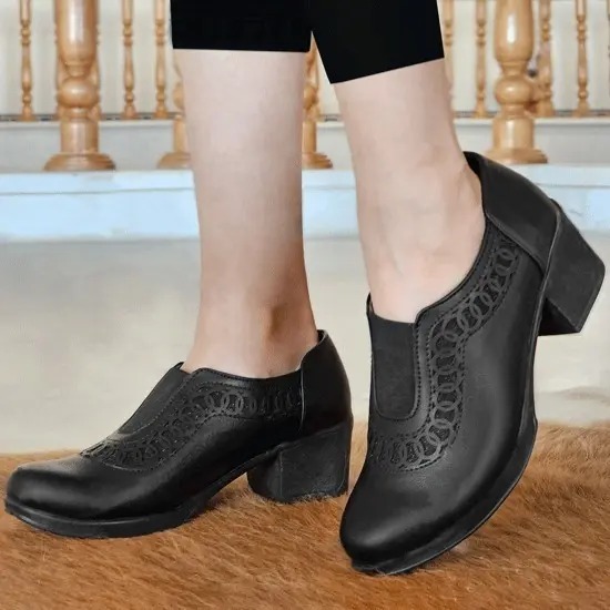 کالج پاشنه دار چرمی کشی گوهر چلیپا