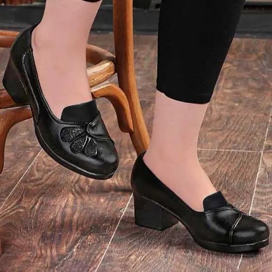 کالج پاشنه دار چرمی مریم شاهین