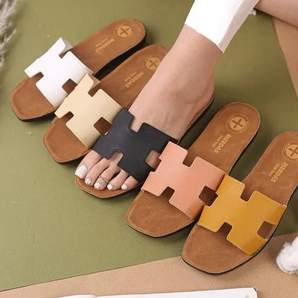 دمپایی چرمی طبی هرمس اورجینال