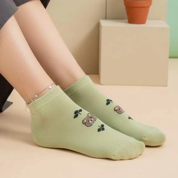 جوراب نیم ساق پنبه ای خرسی گیشنیز 7009 روما