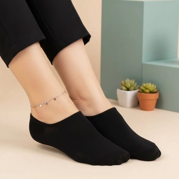 جوراب نیم ساق پنبه ای ساده ملیکا