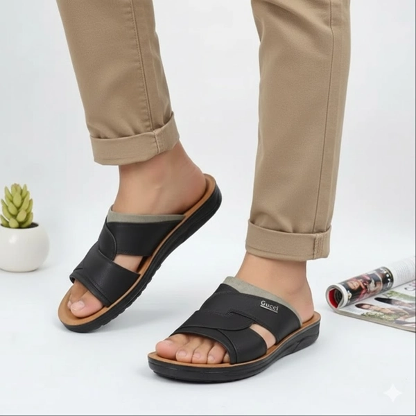 دمپایی طبی مردانه چرمی گوچی پاسارگاد 811