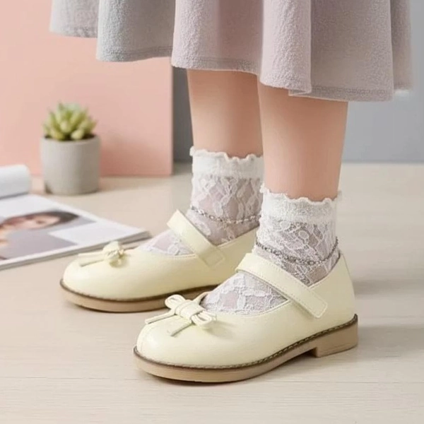 کالج دخترانه پاپیونی چرمی چسبی ستاره درسا