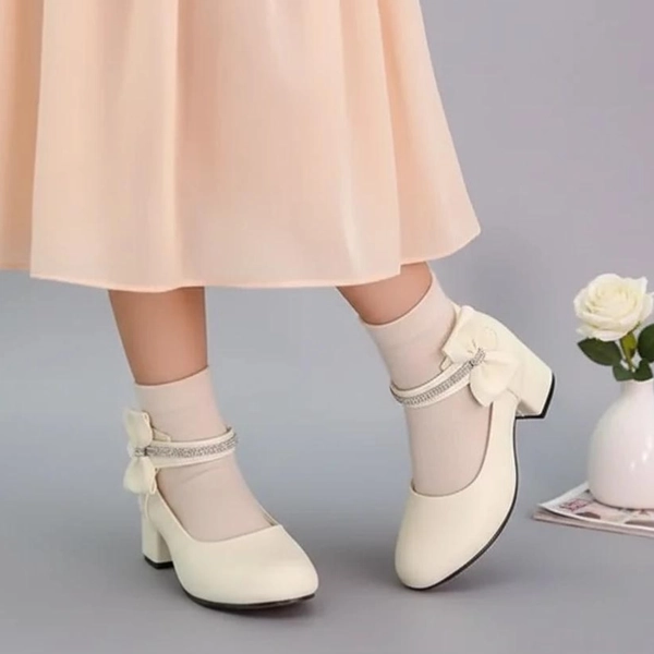 کالج دخترانه پاشنه دار چرمی چسبی 70 چلیپا