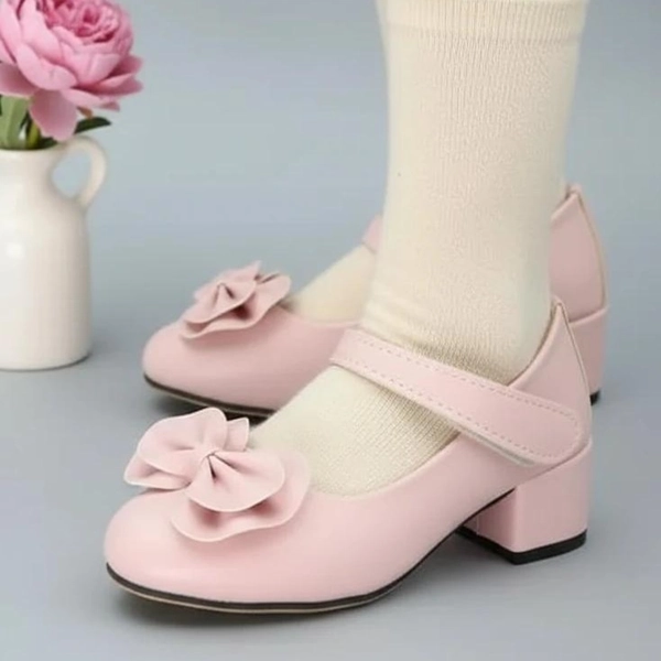 کالج دخترانه پاشنه دار پاپیونی چرمی چسبی درسا  68