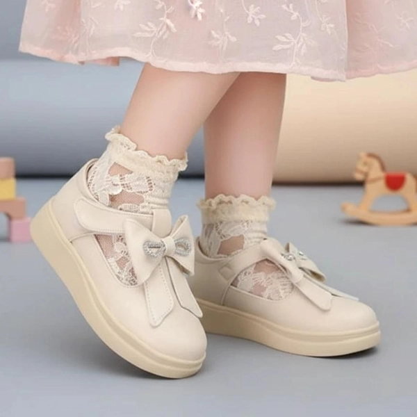 کالج دخترانه چرمی نگین دار پاپیونی شاهین