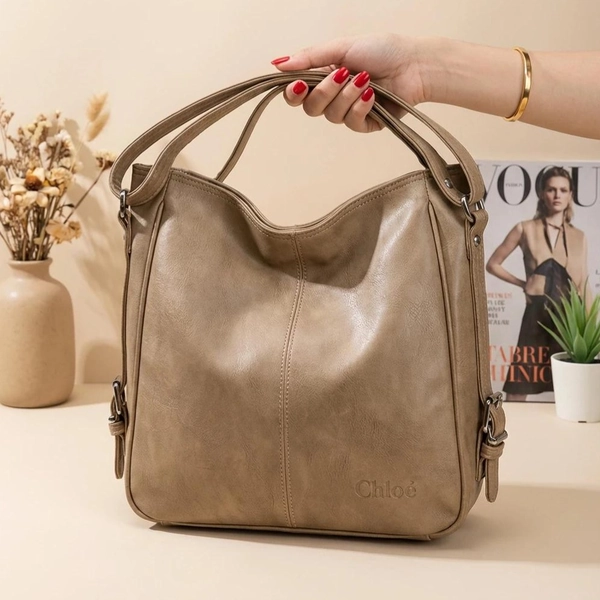 کیف زنانه کیسه ای چرمی شاهین