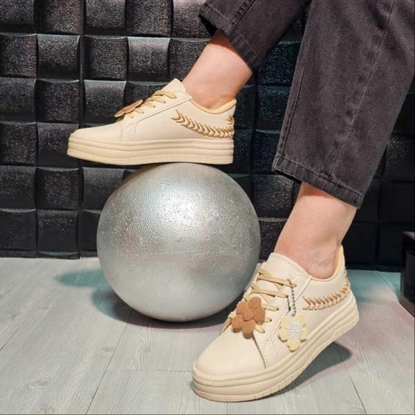 کفش ونس چرمی بندی بابونه نیو مهروز