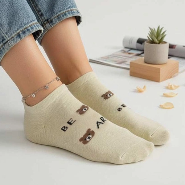 جوراب نیم ساق خرسی 7009 روما