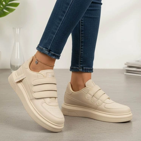 کفش اسپرت لژدار چسبی چرمی المپیک