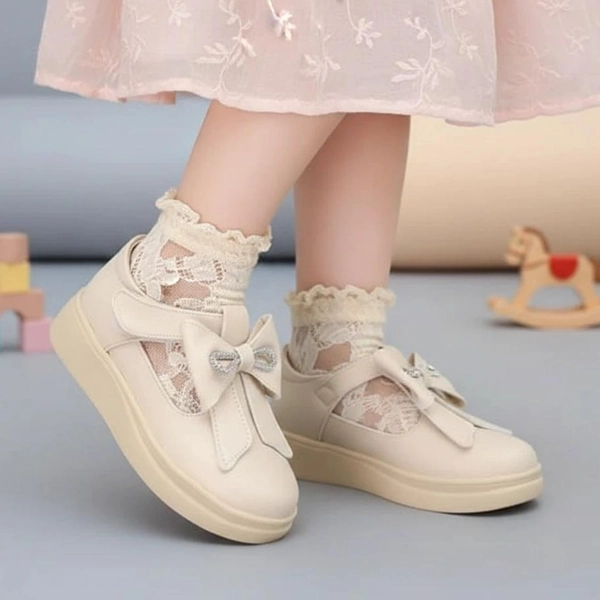 کالج دخترانه چرمی نگین دار پاپیونی شاهین