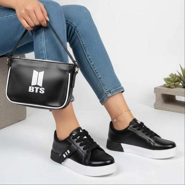 کفش ونس بندی بی تی اس چرمی مهروز اورجینال