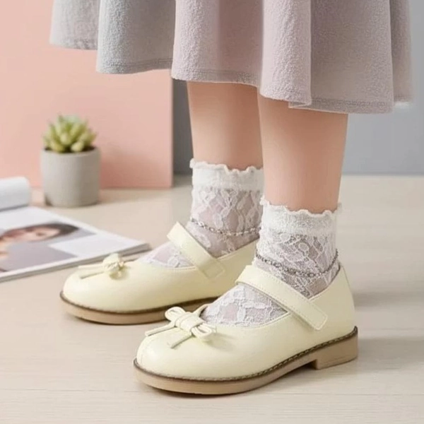 کالج دخترانه پاپیونی چرمی چسبی ستاره درسا