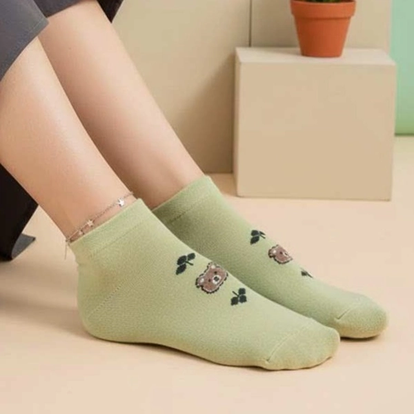 جوراب نیم ساق پنبه ای خرسی گیشنیز 7009 روما