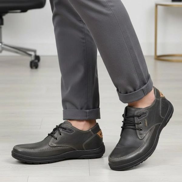 کفش روزمره مردانه تمام چرم مدل بولتون