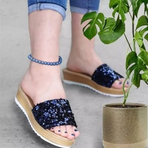 دمپایی لژدار پولکی مروا