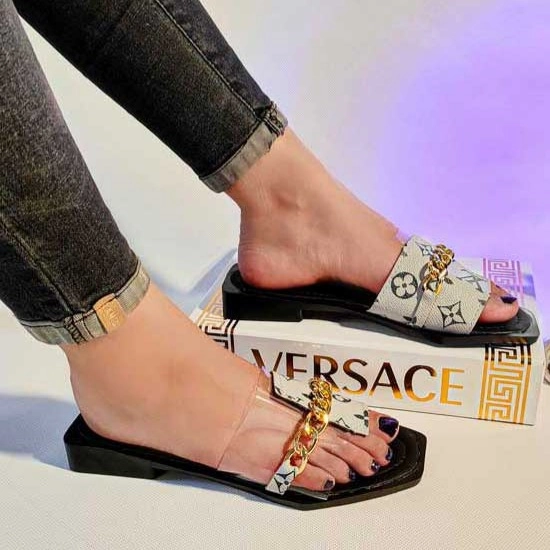 دمپایی طلقی زنجیری لاله