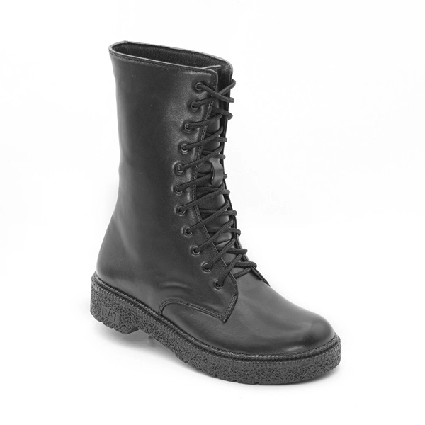 بوت زنانه ساقدار چرمی طبیعی شاهین