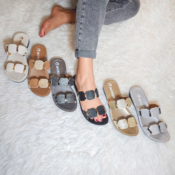 دمپایی طبی نگین دار اکلیلی معین