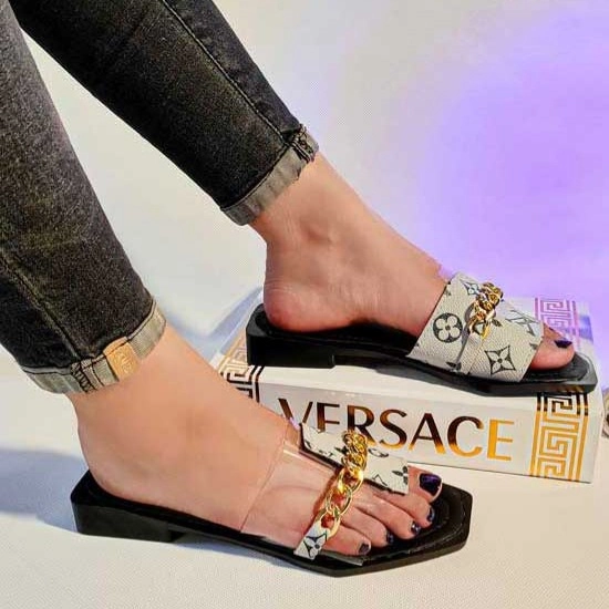 دمپایی طلقی زنجیری لاله