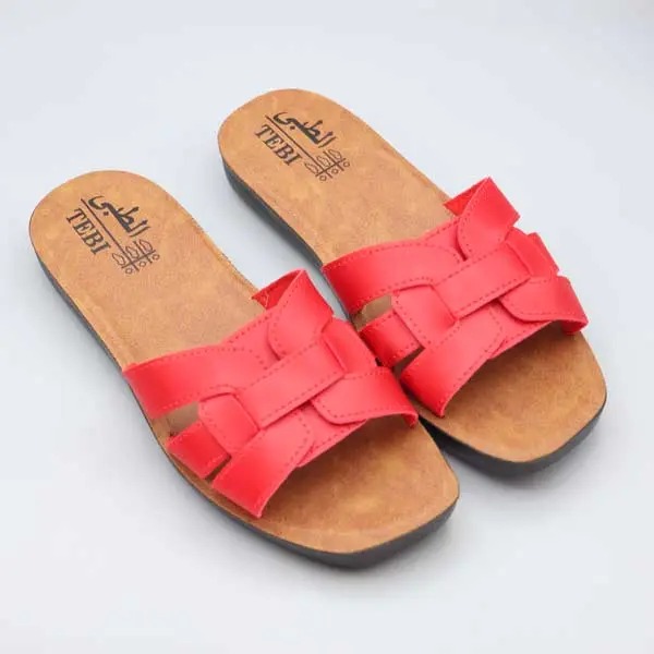 دمپایی طبی چرمی پیچک درسا دمپایی طبی چرمی پیچک درسا