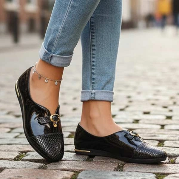 کالج زنانه طرحدار چرمی شعله 1486