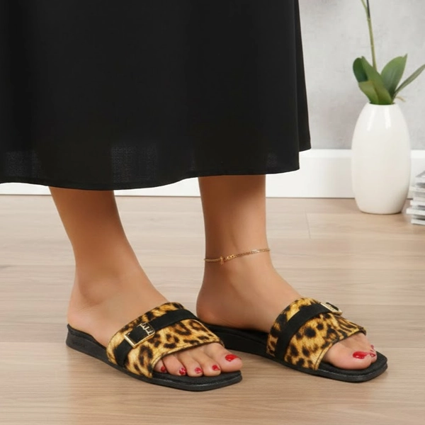 دمپایی راحتی پلنگی پاپا