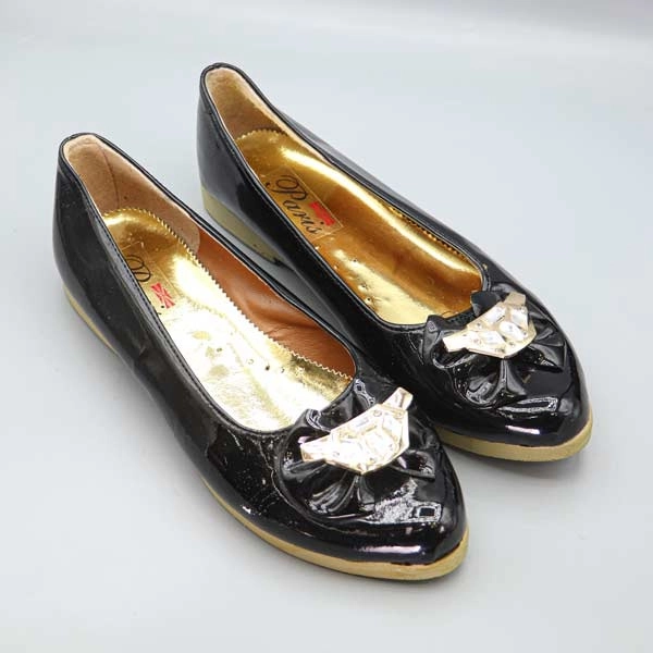 کالج مجلسی زنانه ورنی چرمی نگین دار پاما 1471