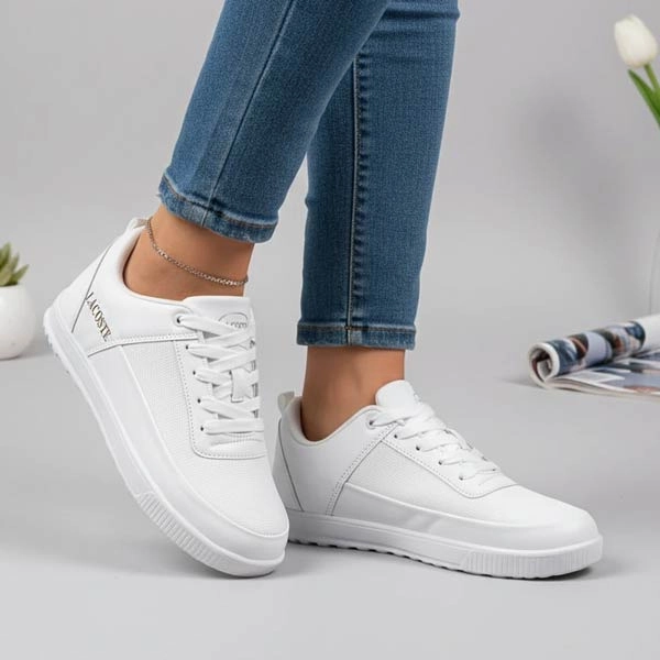 کفش ونس بندی چرمی لاگوست سپیدار