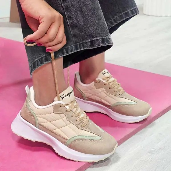 کفش اسپرت لژدار کاپشنی فراگامو سام کفش اسپرت لژدار کاپشنی فراگامو سام